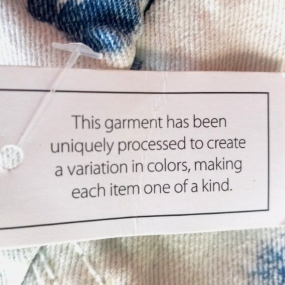 Vintage Jordache Girls Overalls Size 6-6X NEW Tie-Dye Denim Shortalls Romper - Picture 10 of 14